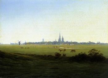 Caspar David Friedrich : Meadows Near Greifswald
